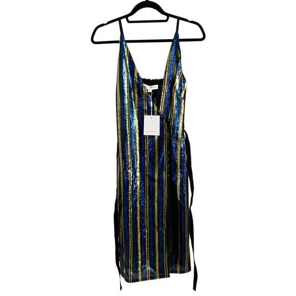 Robert Rodriguez Sequin Wrap Dress New With Tags Extra Small - Picture 4 of 9